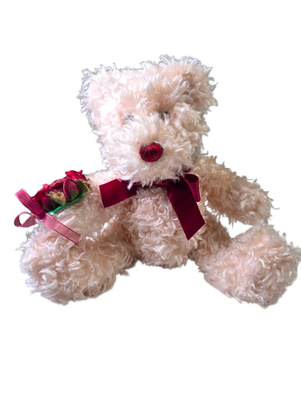 Vintage Laurell's Attic Vonda Pink Teddy Bear
